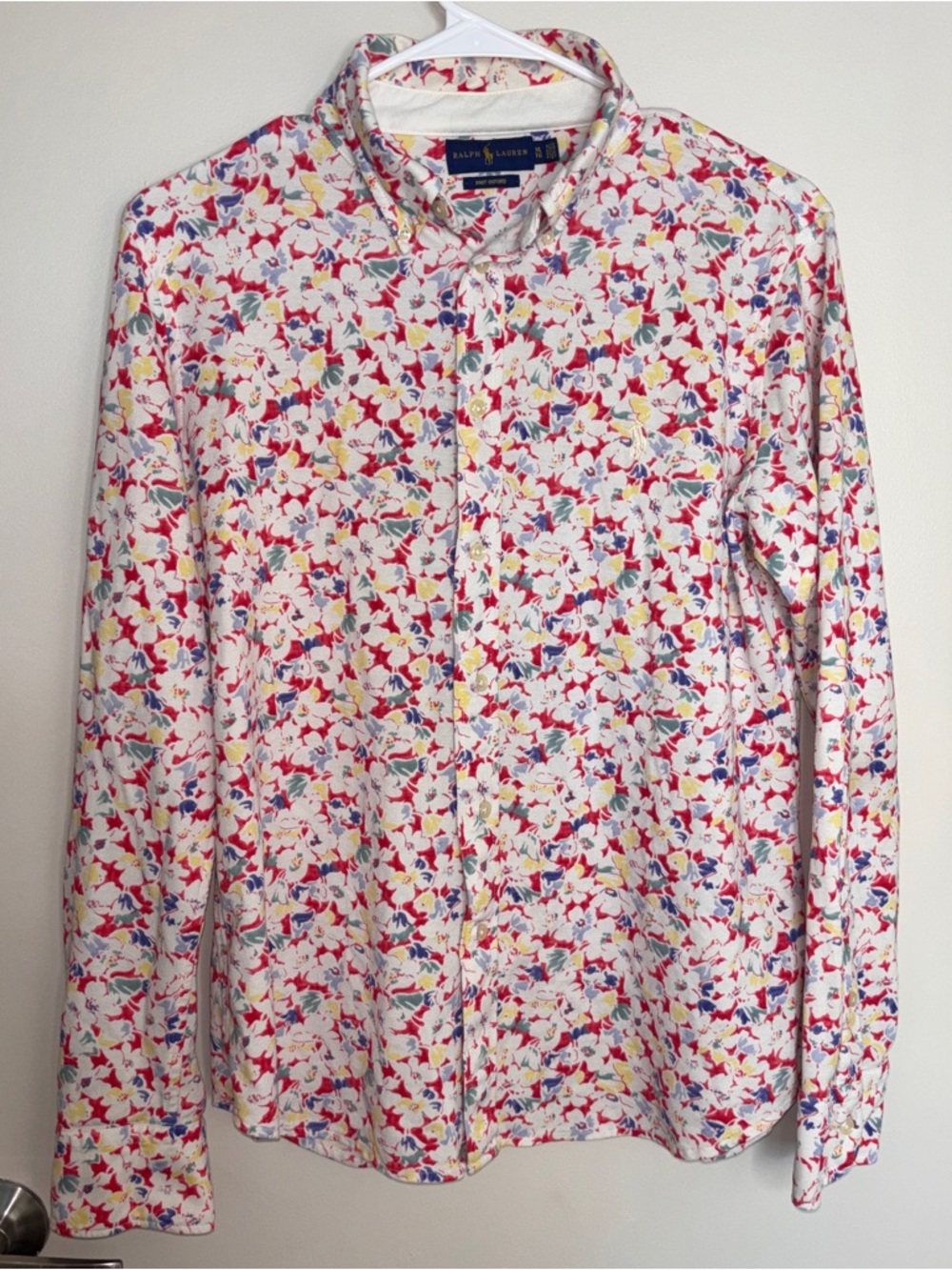 Ralph Lauren Women’s Multicolor Floral Button-Up Shirt Size XL